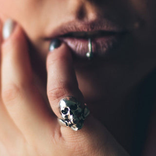 Lover's Ballgag Skull Ring