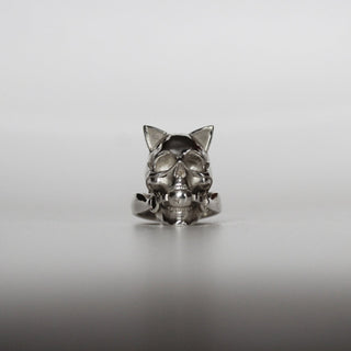 Cat Mask Skull Ring