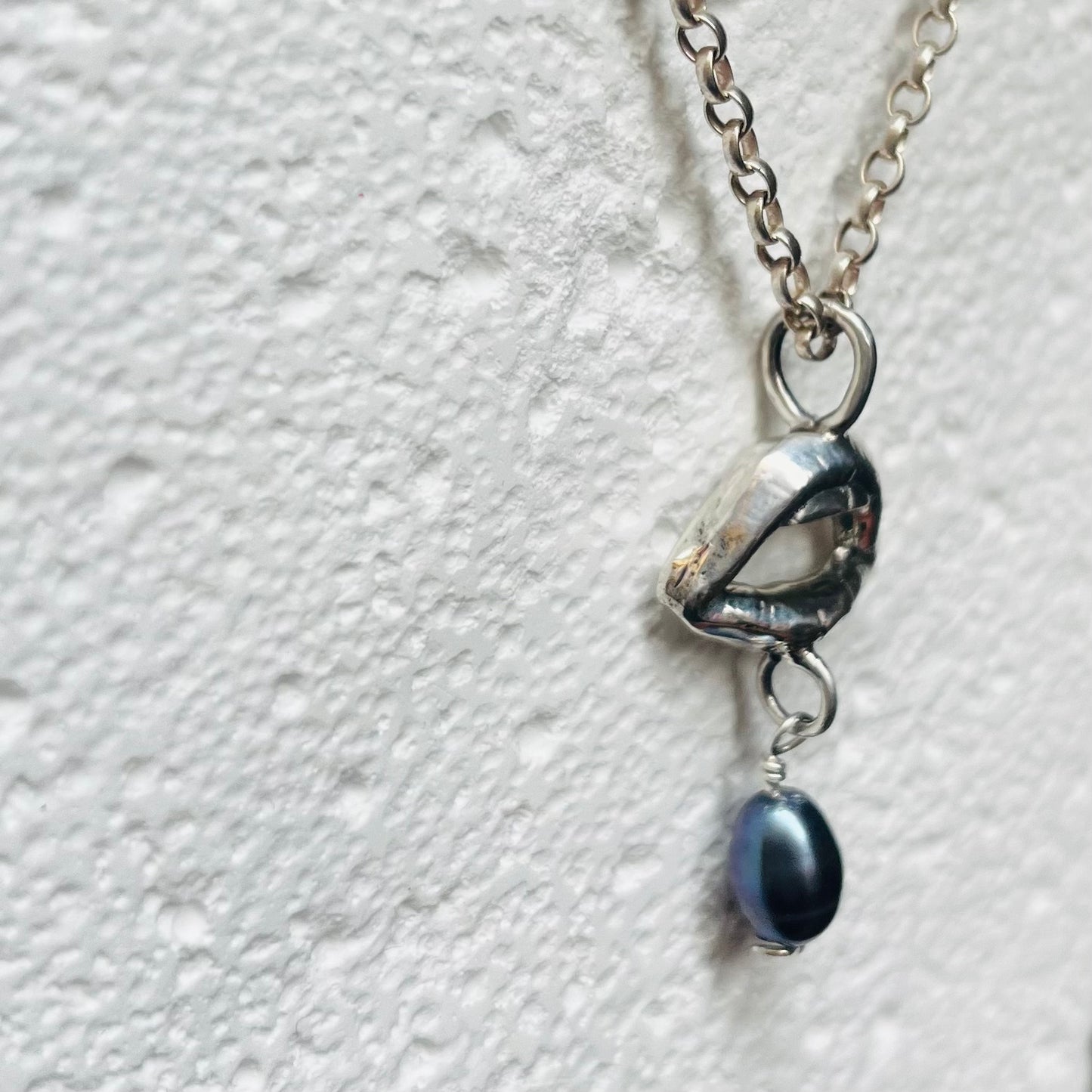 Bite Me Pearl Drop Necklace