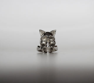 Cat Mask Skull Ring