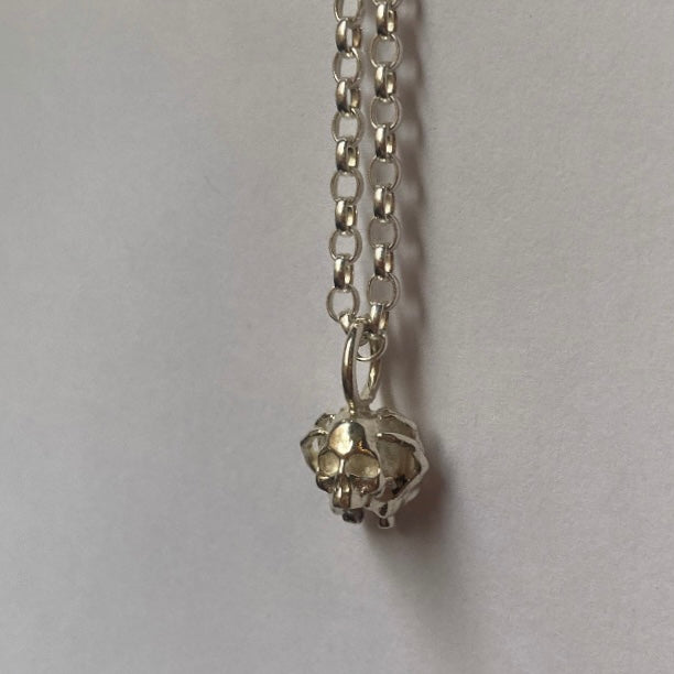 Spider Skull Hand Pendant