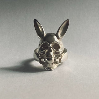 Bunny Ballgag Skull Ring