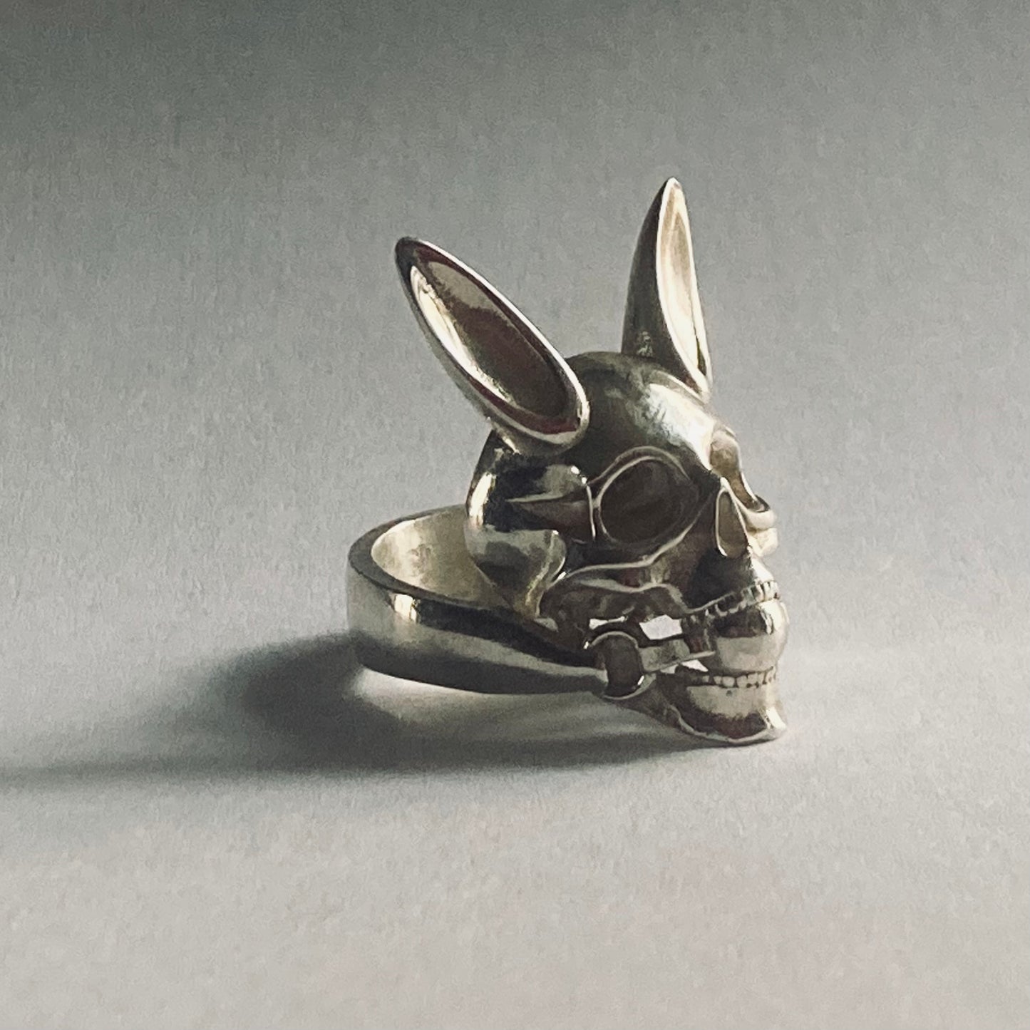 Bunny Ballgag Skull Ring