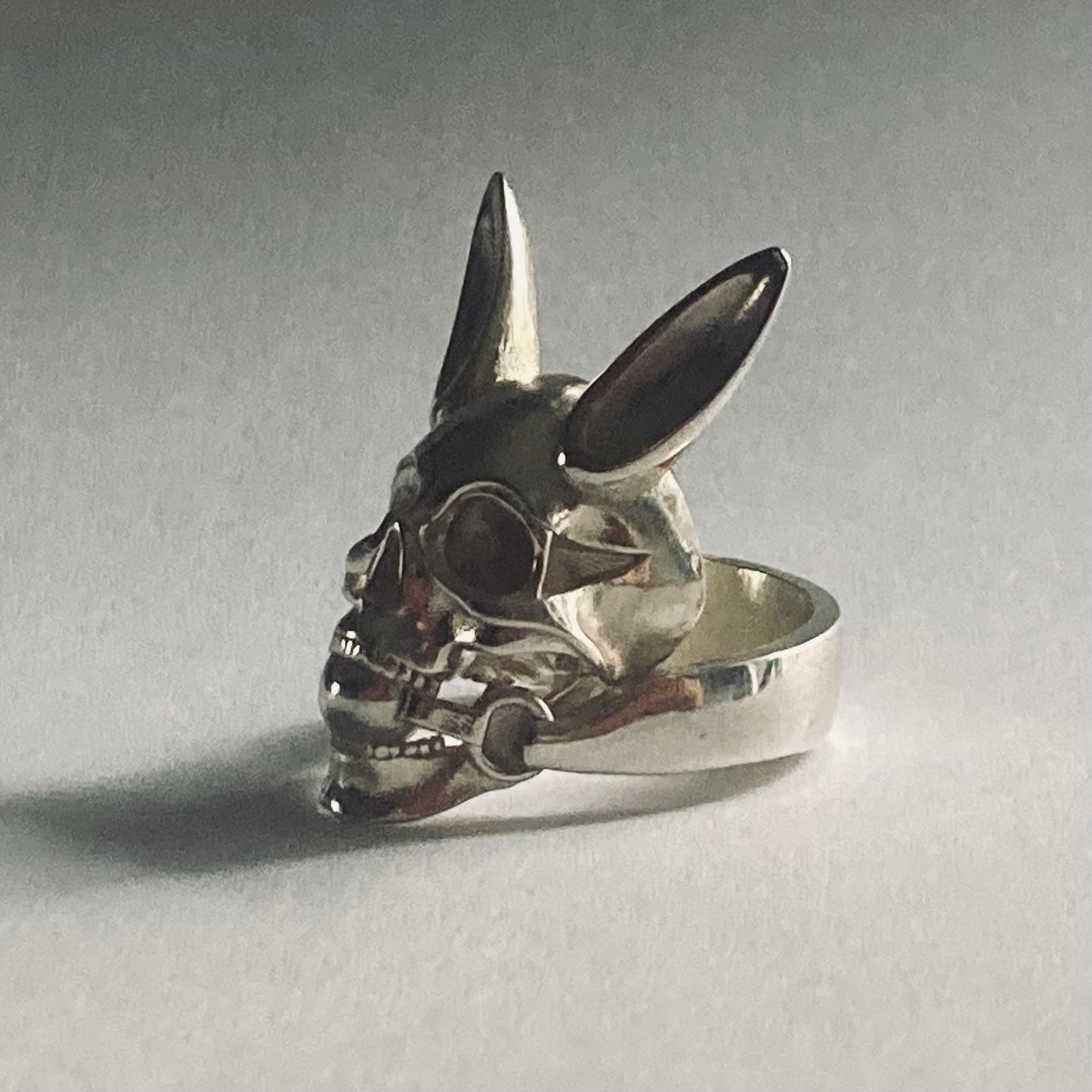 Bunny Ballgag Skull Ring