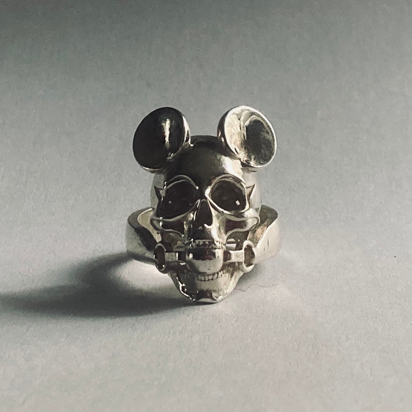 Gagged Mouse Skull Ring