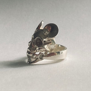 Gagged Mouse Skull Ring