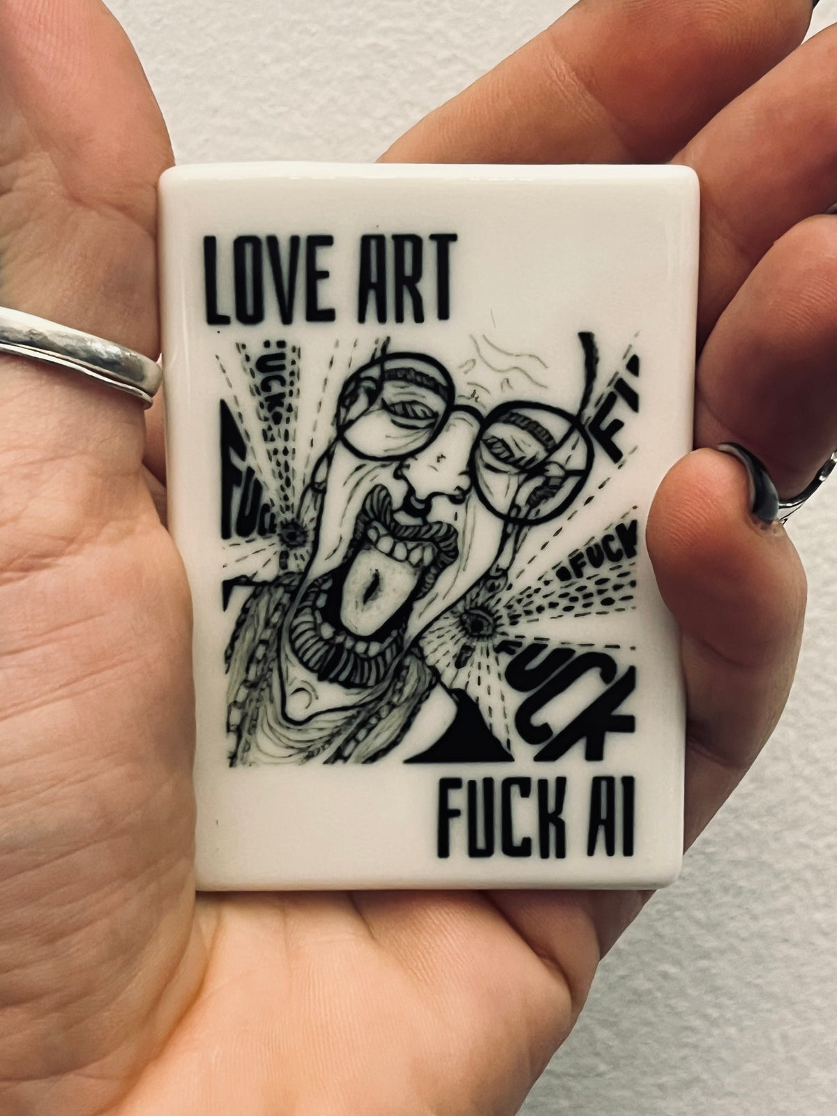 Magnet "Love Art Fuck AI"