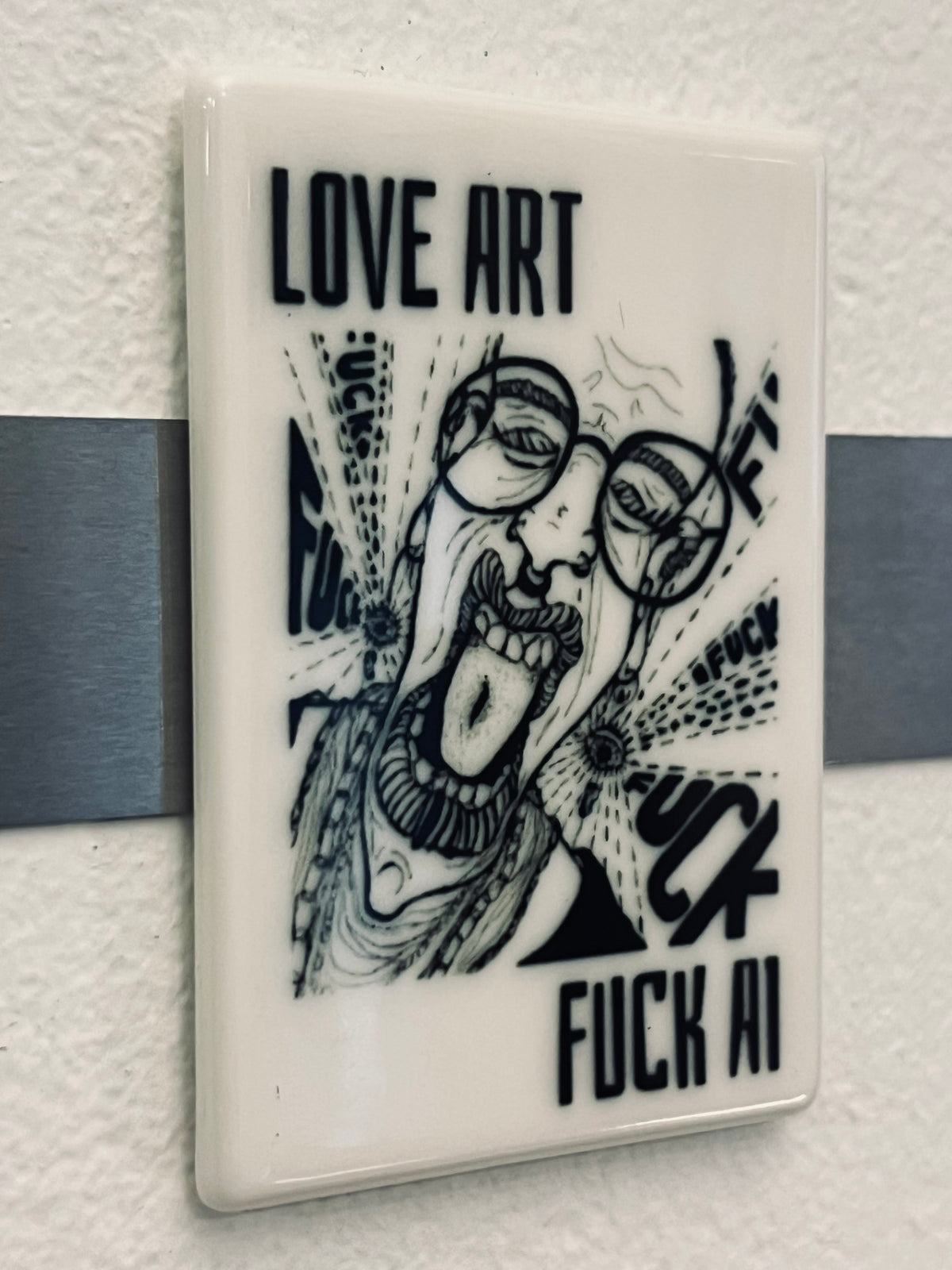 Magnet "Love Art Fuck AI"