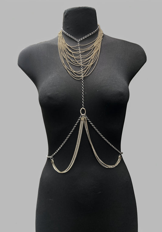 Egyptian inspired body chain